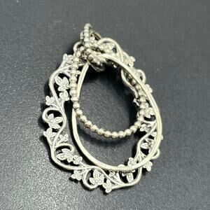 PZ Paz Creations Israel Sterling silver 925‎ Floral Filigree Balls Pendant